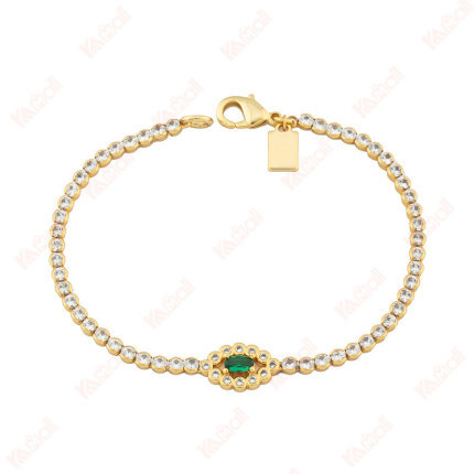 ladies rhinestone and gemstone bracelet